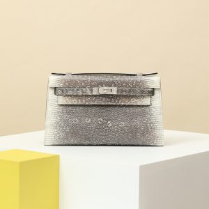 【 Special Order 】 KellyMini1  1B original color/lizard skin/PHW (pressing two sticks)