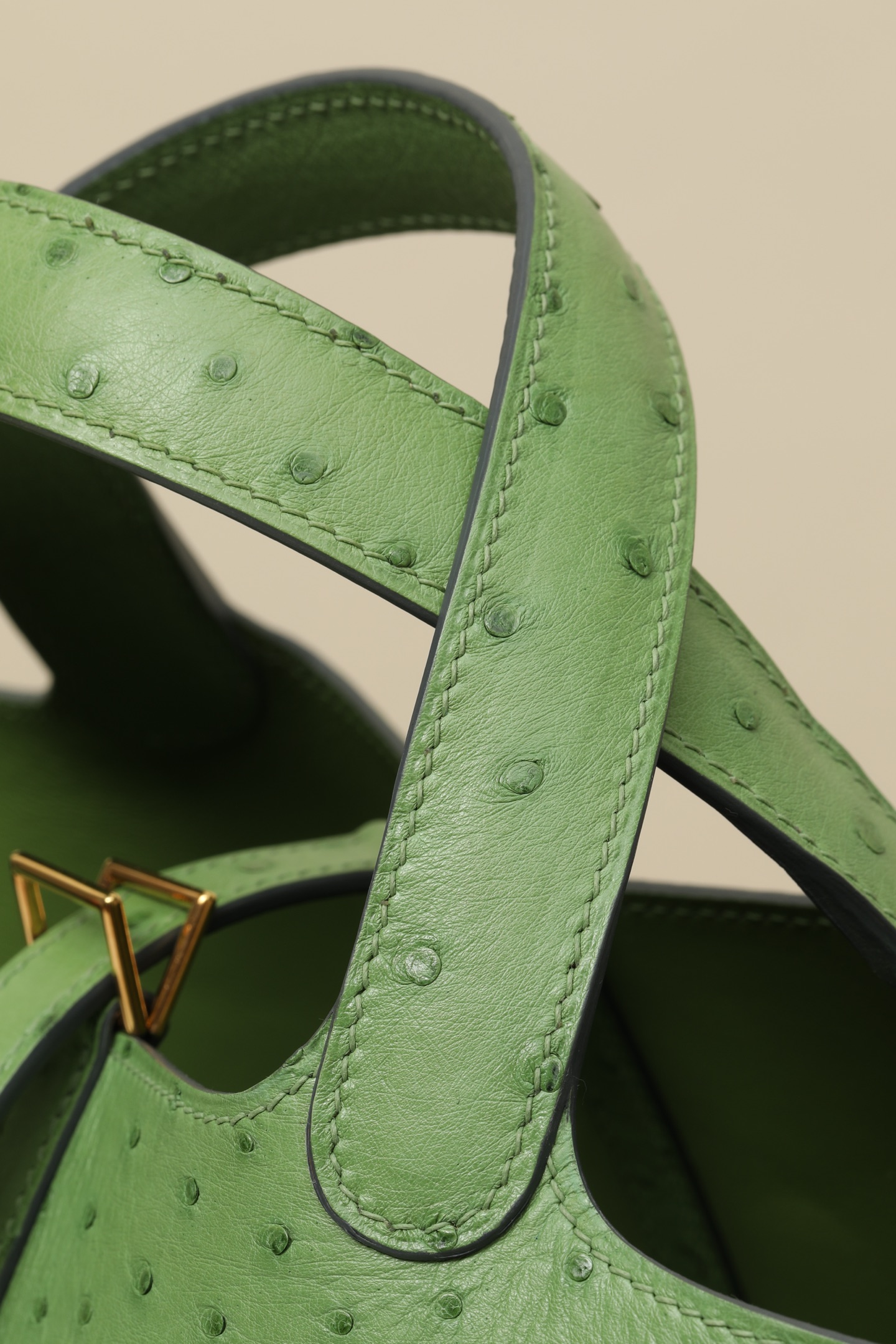 【 Special Order 】Picotin18 3I avocado green/ostrich skin/PHW - 图片 5