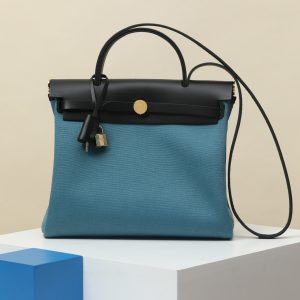 【 Special Order 】Herbag31   D2 New Cowboy Blue/CK89 Black/Canvas/Saddle Leather/PHG