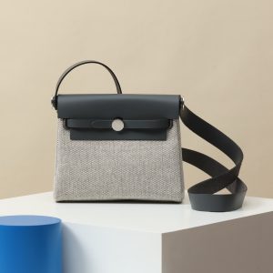 【 Special Order 】Herbag20   85 slate gray/canvas/saddle leather/PHW