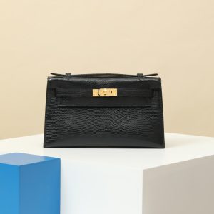 【 Special Order 】 KellyMini1  CK89 Black/PHG/lizard skin (press one stick)