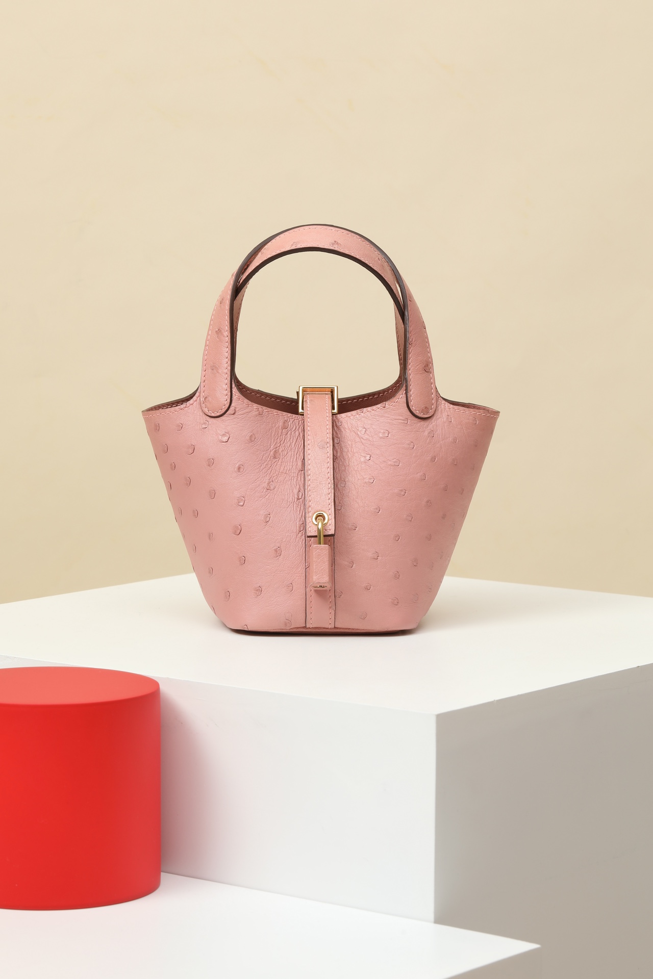 【 Special Order 】Picotin14 94 Ceramic Powder/Ostrich Skin/PHG