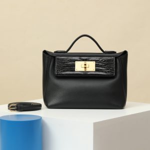 【 Special Order 】Kelly2424MINI   CK89 Black/Volupto/Swift/Bright American Crocodile/PHG (Squeezing Mouth)