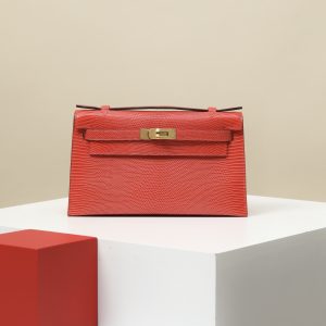 【 Special Order 】 KellyMini1  51 exotic red/PHG/lizard skin (press one stick)