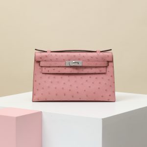 【 Special Order 】 KellyMini1  94 Ceramic Powder/Ostrich Skin/PHW