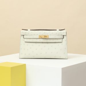 【 Special Order 】 KellyMini1 3C wool white/Ostrich Skin/PHG