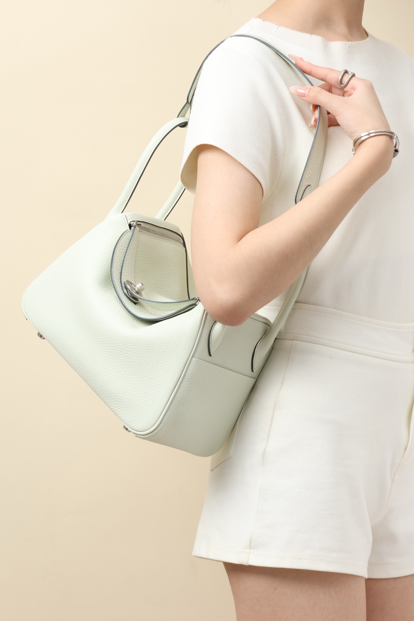 【 Special Order 】Lindy26 0S Bubble Green/TC leather/PHW - 图片 10