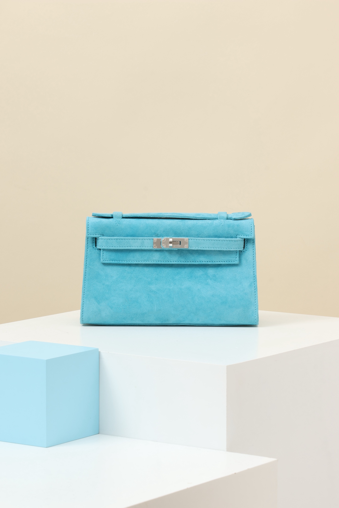 【 Special Order 】 KellyMini1 73 gemstone blue/suede/PHW