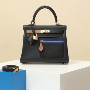 【 Special Order 】 Kelly25 2S Midnight Blue/CK89 Black/CK37 Gold Brown/OM Milk Tea/08 Royal Blue/Swift Leather/PHG