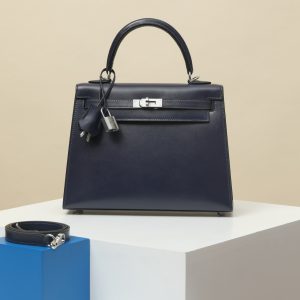 【 Special Order 】 Kelly25  93 gemstone blue/Box Leather/PHW