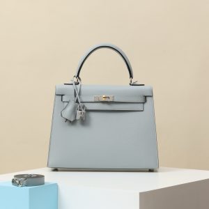 【 Special Order 】 Kelly25  N4 Platinum Grey/Epsom Leather/Mandarin Duck Buckle