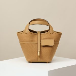 【 Special Order 】Picotin18   OM milk tea color/canvas/SWIFT leather/PHG