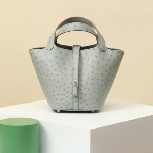 【 Special Order 】Picotin18   80 pearl gray/ostrich skin/PHW