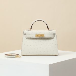 【 Special Order 】 KellyMini2  3C wool white/Ostrich Skin/PHG