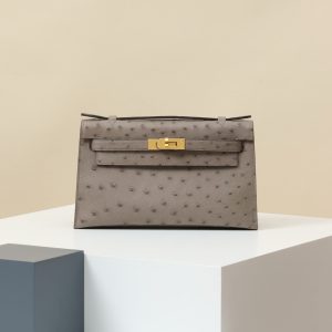 【 Special Order 】 KellyMini1  M8 asphalt ash/Ostrich Skin/PHW