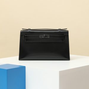 【 Special Order 】 KellyMini1 CK89 black/glossy box leather/gun buckle