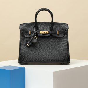 【special order】 BIRKIN25  CK89 Black/Lizard Skin/PHG (pressed one stick)