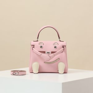 【 Special Order 】Kelly doll    3Q cherry blossom powder/I2 cream white/Swift leather/PHW