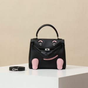 【 Special Order 】Kelly doll    CK89 black/3Q cherry blossom powder/Swift leather/PHW